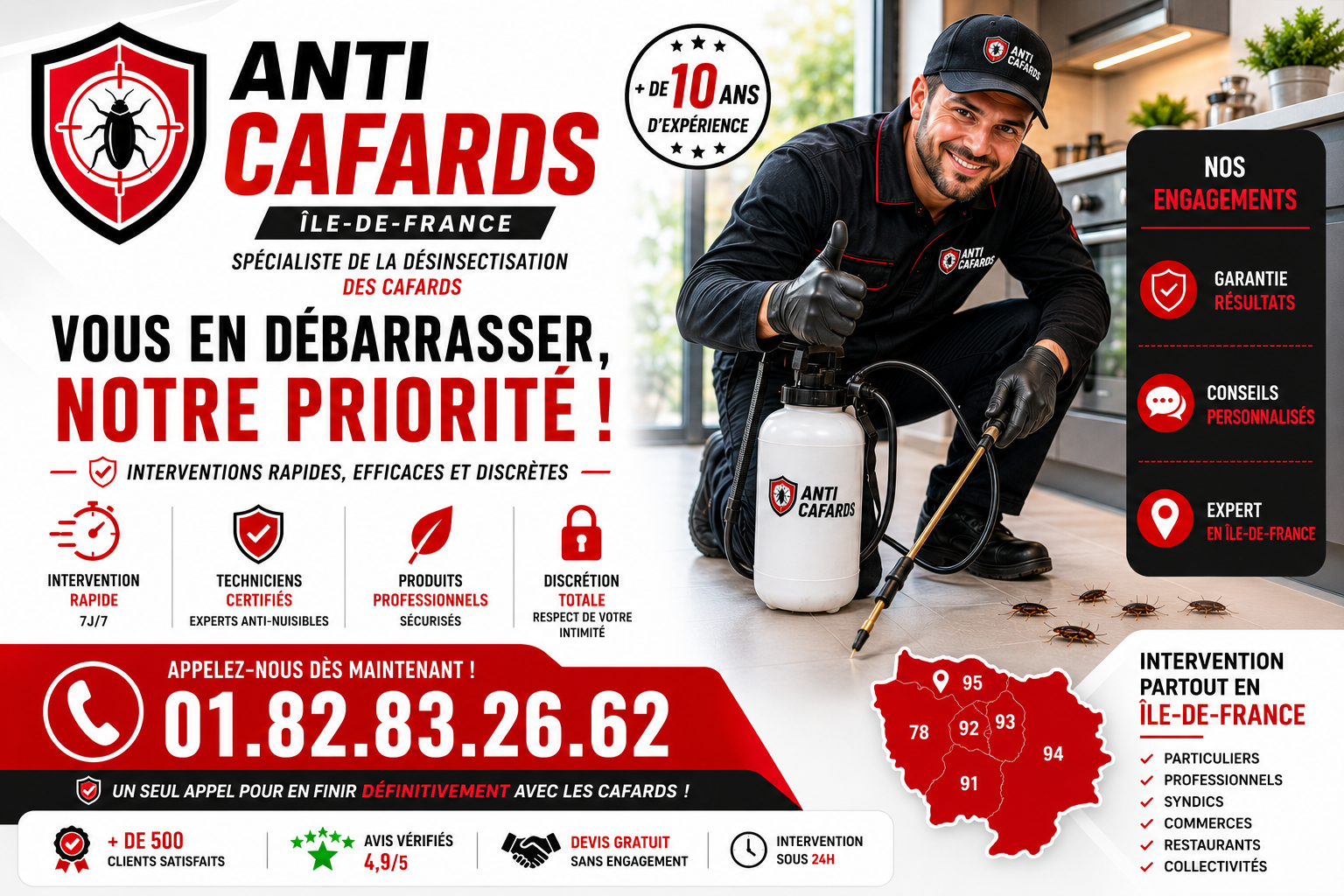 Cafards Enghien les Bains